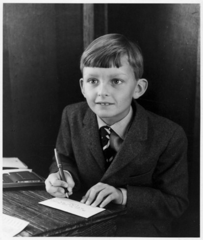 Ian Scott-Thompson writing his Sunday letter home (1965)